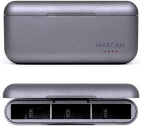 img 4 attached to 🔋 MAXCAM Triple Battery Charger for GoPro HERO8 Black/HERO7 Black/HERO6 Black/HERO5 Black - Boosting Power and Performance