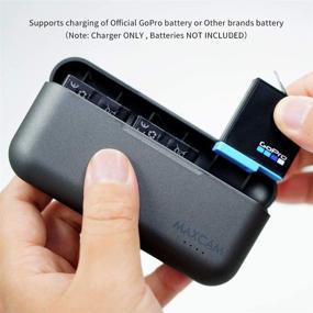 img 2 attached to 🔋 MAXCAM Triple Battery Charger for GoPro HERO8 Black/HERO7 Black/HERO6 Black/HERO5 Black - Boosting Power and Performance