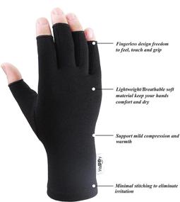 img 2 attached to 🧤 Compression Arthritis Gloves for Women Rheumatoid & Osteoarthritis - Joint Pain Relief Hand Gloves