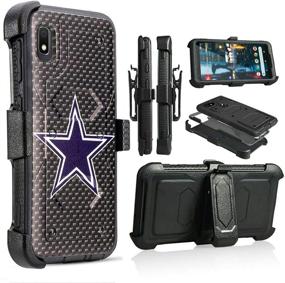 img 3 attached to 📱 Samsung Galaxy A10E Full Body Armor Rugged Holster Defender Hybrid Tough Case with 360 Swivel Belt Clip Kickstand & Built-in Screen Protector (Hunter Camo) for Improved SEO