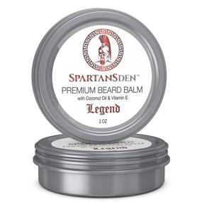 img 4 attached to 🌿 Spartans Den Premium Beard Balm - Beard Conditioner for Growth, Softening, Itch Relief, Grooming, and Frizz Control - Infused with Coconut Oil and Vitamin E - 'Legend' Scented - 2oz