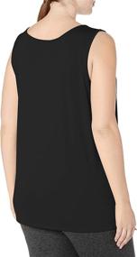 img 3 attached to Comfortable and Stylish: JUST MY SIZE Women's Plus Size Cooldri Performance Scoopneck Tank Top