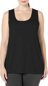 img 4 attached to Comfortable and Stylish: JUST MY SIZE Women's Plus Size Cooldri Performance Scoopneck Tank Top