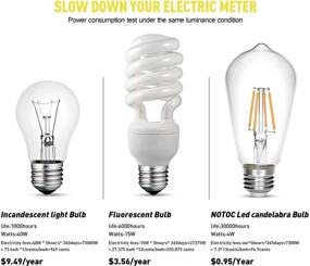 img 1 attached to 💡 Dimmable Vintage Edison Industrial Electrical Lumens: Antique Style