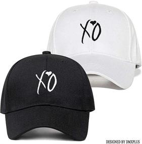 img 2 attached to Weytff Baseball Cap & Snapback: Stylish Black and White Unisex Love Xo Couple Hat for Women and Men