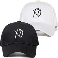 weytff baseball cap & snapback: stylish black and white unisex love xo couple hat for women and men логотип