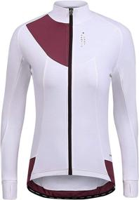 img 4 attached to Santic Women Bike Fleece Jackets: Windproof Reflective Thermal Soft Shell Cycling Winter Biking Coat