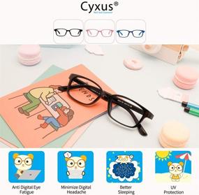 img 2 attached to Cyxus Blue Light Blocking Glasses For Kids And Teens Anti Eye Strain UV Protection Computer Eyeglasses Boys/Girls Computer Accessories & Peripherals