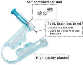 img 3 attached to Complete Set of 8 Ear Stud Kits: Premium Earring Unit Kit with High-Quality Ear Studs