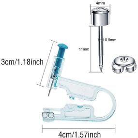 img 1 attached to Complete Set of 8 Ear Stud Kits: Premium Earring Unit Kit with High-Quality Ear Studs