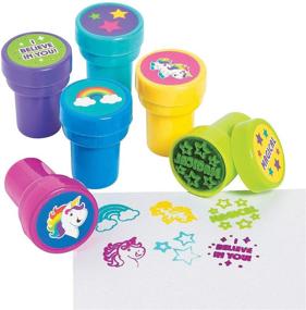 img 1 attached to Fun Express Unicorn Stampers 24