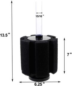 img 3 attached to AQUANEAT X-Large Bio Sponge Filter for Aquarium, Breeding Fry Fish Tank