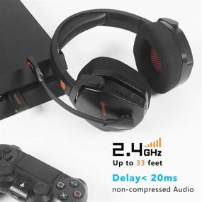 img 1 attached to 🎧 NUBWO G06 Wireless Gaming Headset: 3-in-1 Gamer Headphones for PS5, PS4, PC & Mac
