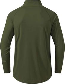 img 3 attached to Mens UPF 50+ UV Sun Protection Long Sleeve T-Shirt for Outdoor Sports