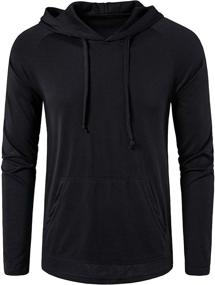 img 3 attached to SIR7 Workout Pullover Lightweight Sweatshirts Men's Clothing in Active