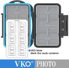 img 3 attached to VKO Micro SD Card Case Organizer Box, Shockproof Storage Protector Cover for Computer Camera Media - 36 Slot Memory Card Holder for SD/SDHC/SDXC/TF Cards - Holds up to 12 SD Cards