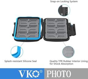 img 1 attached to VKO Micro SD Card Case Organizer Box, Shockproof Storage Protector Cover for Computer Camera Media - 36 Slot Memory Card Holder for SD/SDHC/SDXC/TF Cards - Holds up to 12 SD Cards