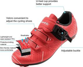 img 1 attached to 🚲 Enhance Your Cycling Experience with Santic Road Cycling Shoes