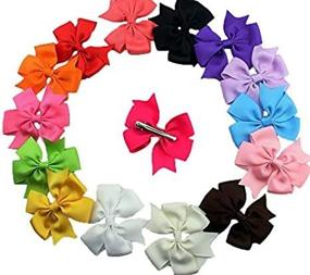 img 3 attached to 🐾 Dogs Kingdom Cute Puppy Dog Cat Hair Bows: Small Bowknot with Alligator Clips - Mix of 20/30 Bows in Varying Colors and Patterns