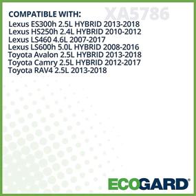 img 2 attached to Premium Engine Air Filter - ECOGARD XA5786 - Compatible with Toyota RAV4 2.5L (2013-2018), Camry 2.5L HYBRID (2012-2017), Avalon 2.5L HYBRID (2013-2018), Lexus LS460 4.6L (2007-2017), ES300h 2.5L HYBRID (2013-2018)