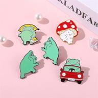 🍄 frog mushroom enamel pins: the perfect backpack and jacket accessories for cute and kawaii pin enthusiasts logo