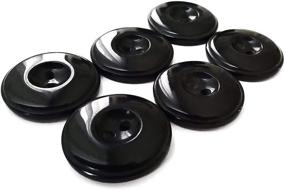 img 1 attached to 20 Pack of Black 1 inch 2-Hole Plastic Sewing Buttons - 40L Crafts Buttons in Black