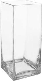 img 4 attached to 🌷 Royal Imports 12" Tall Flower Glass Vase - Elegant Decorative Centerpiece for Home or Wedding Events