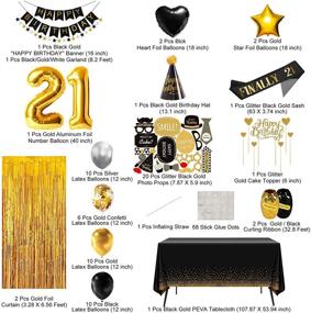 img 3 attached to Birthday Decorations Supplies Including Tablecloth Event & Party Supplies