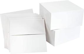 img 4 attached to 🎁 Set of 15 White Paper Gift Boxes with Lids, 8 x 8 x 4inch - Ideal for Gifts, Crafting, Cupcakes