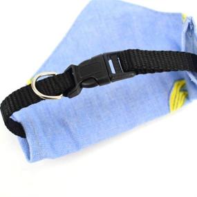 img 2 attached to 🐶 JKasery Adjustable Dog Bandana Collar - Stylish Buckle Scarf Collar for Dogs and Cats (M Size, Banana design)