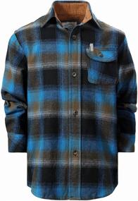 img 4 attached to Gioberti Flannel Shirt Black Highlight for Boys: Trendy Clothing in Tops, Tees & Shirts