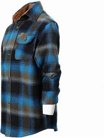 img 2 attached to Gioberti Flannel Shirt Black Highlight for Boys: Trendy Clothing in Tops, Tees & Shirts