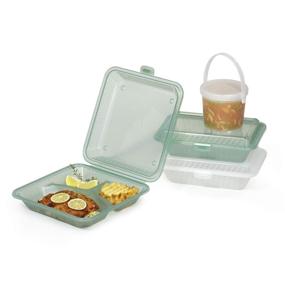 img 2 attached to 🥡 ECO Takeouts - Enterprises 3-Compartment Polypropylene EC 09 1 JA EC