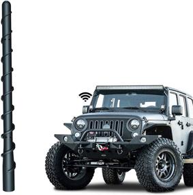 img 1 attached to 🚗 Улучшите радиоприем в джипе Jeep Wrangler с помощью короткой антенны BA-BOLING 7" - совместима с моделями JK JL JLU Sahara Rubicon Gladiator 07-21.