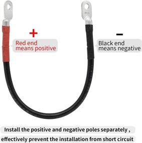 img 1 attached to 🔋 Club Car DS 1995-Up 48 Volt Golf Cart Battery Cable Set - 4 Gauge, Set of 5