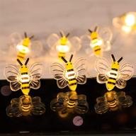 🐝 bee decorative string lights: transform your space with 10 ft 30 led fairy lights – remote controlled, usb & battery powered – perfect for kid's room, bedroom, kitchen, party & xmas tree decor – with timer function logo
