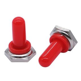 img 2 attached to Mxuteuk 5Pcs Red 12Mm Rubber Rocker Toggle Switch Knob Hat Waterproof Boot Cover Cap Ten-MZ-R