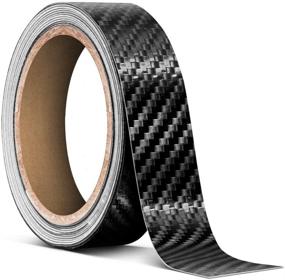 img 1 attached to 🔥 High-Quality 3M 1080 Black Carbon Fiber Vinyl Detailing Wrap Pinstriping Tape - 20ft Roll (1 Inch x 20ft)