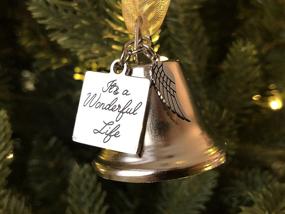 img 3 attached to 👼 Stainless Steel Angel Wing Charm Ornament: Inspired by It's a Wonderful Life, New Larger Size and 2 Interchangeable Ribbons