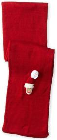img 1 attached to 🎄 Kidorable Маленький акриловый шарф: Рождественские модные шарфы для девочек' аксессуары.