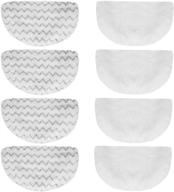 🔥 high-quality 8 pack replacement steam mop pads for bissell powerfresh steam mop - compatible with model 1940 1440 1544 1806 2075 - washable cleaning pads logo