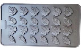 img 1 attached to 2 PSC Mini Skater 24-Cavity Leaf Shape Silicone Mold - Ideal for Soap, Candle, Candy, Chocolate Making & More (Leaf Shape Mold)