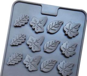 img 4 attached to 2 PSC Mini Skater 24-Cavity Leaf Shape Silicone Mold - Ideal for Soap, Candle, Candy, Chocolate Making & More (Leaf Shape Mold)