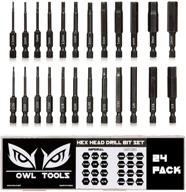 🔧 high-quality hex head allen wrench drill bit set (24 pack) - metric & sae - magnetic tips - durable cr-mo steel alloy - 2.3" long logo