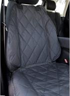 🐾 barksbar pet front seat cover for cars - black, non-slip backing with anchors, quilted, padded, long-lasting pet seat covers for cars, trucks & suvs logo