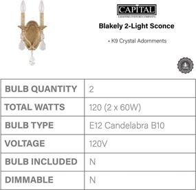 img 1 attached to Capital Lighting 1617AG CR Blakely 2 Light