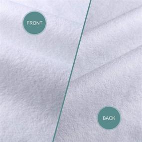 img 2 attached to 🧥 2-Piece Polyester Fusible Fleece Interfacing In-R-Form One Sided Foam Stabilizer - White (20 x 108 Inch)