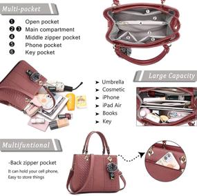 img 1 attached to 👜 Stylish SYKT Women's Satchel Purses: Handbags & Shoulder Bags with Matching Wallets