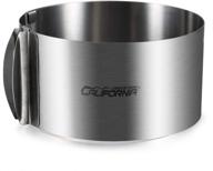 🎂 california cade electronic stainless steel adjustable cake mousse mold ring - 6 to 12 inch, ideal for baking & decorating cakes logo
