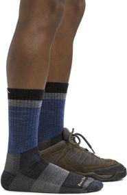 img 1 attached to Durable & Comfortable Heady Stripe Cushion Socks by Darn Tough